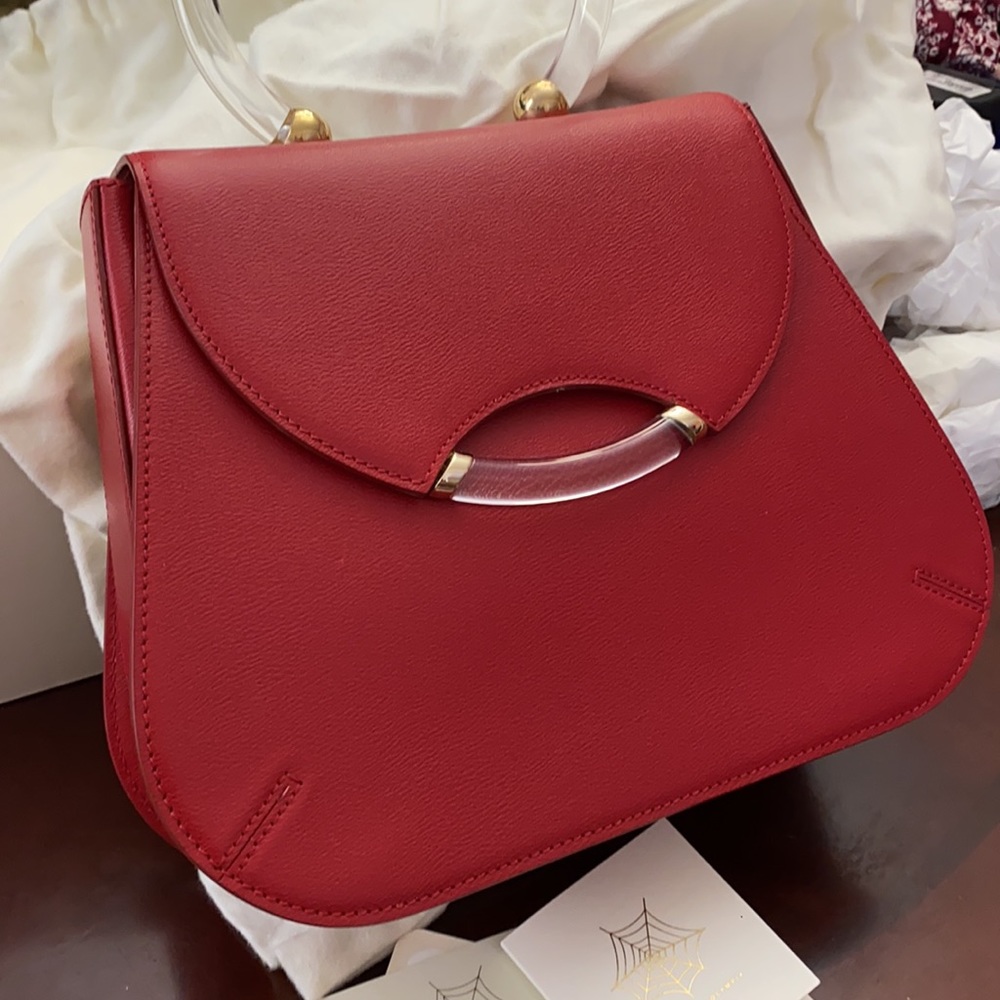 Charlotte Olympia Newman Red Leather bag.